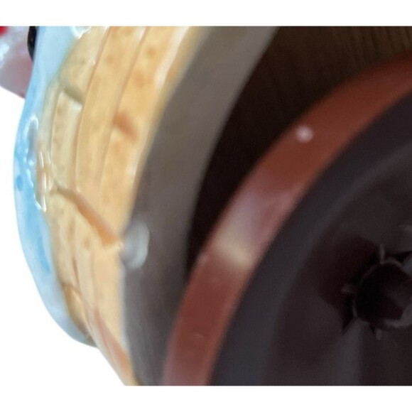 Vintage Christmas Santa Claus Musical Revolving Cello Jingle Bells 7”x5” READ - Picture 8 of 10